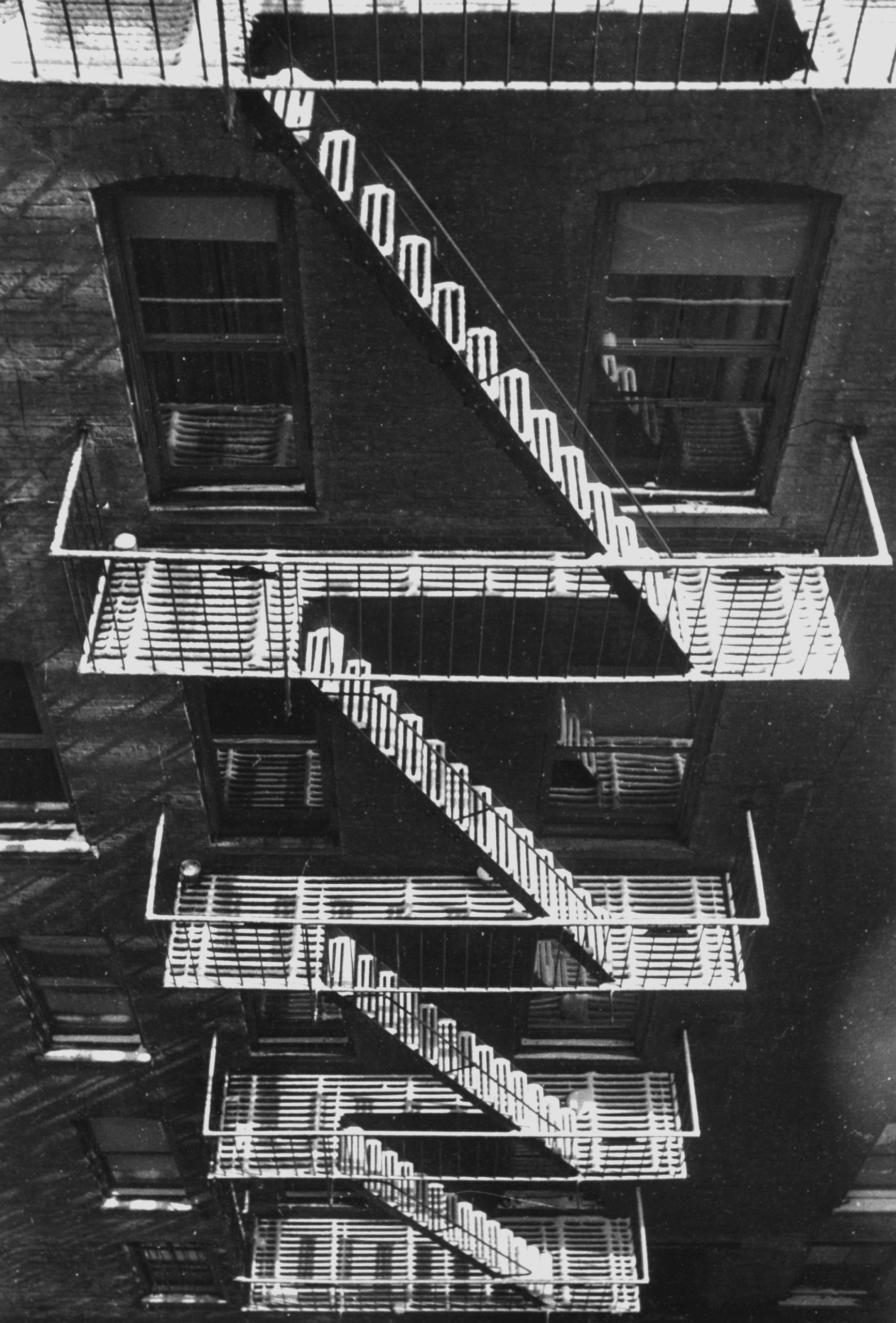 Fred Stein - Fire Escape with Snow, New York, 1947