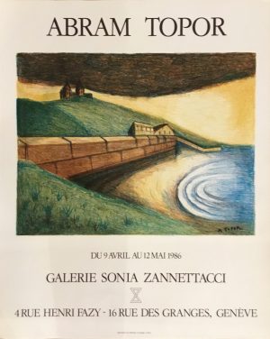 Abram Topor : affiche exposition 1986