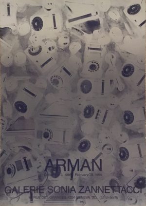 Arman : affiche exposition 1985
