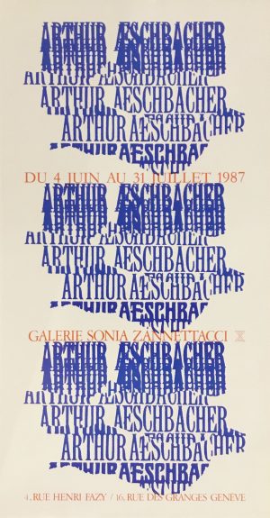 Arthur Aeschbacher : affiche exposition 1987