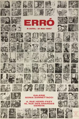 Erró : affiche exposition 1987