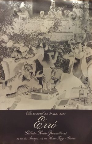 Erró : Les chats joueurs d'échecs, 1984