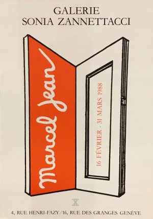 Marcel Jean : affiche exposition 1988