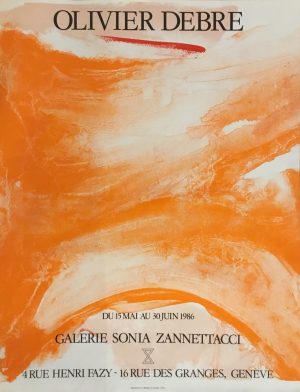 Olivier Debré : affiche exposition 1986
