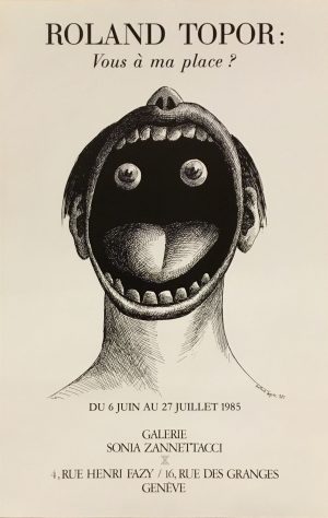 Roland Topor : affiche exposition 1985
